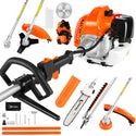 CONENTOOL 52CC 2-Cycle Gas Weed Eater, Multifunctional 5 in 1 Gas Weed Wacker, Upgraded 2.2KW/11000rpm Strong Power Brush Cutter