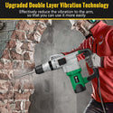CONENTOOL 1600W Power Motor SDS Hammer Drill, 1000 r/min Heavy Duty Corded Electic Dills, 360 ° Rotary Hammers