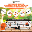 CONENTOOL 52CC 2-Cycle Gas Weed Eater, Multifunctional 5 in 1 Gas Weed Wacker, Upgraded 2.2KW/11000rpm Strong Power Brush Cutter
