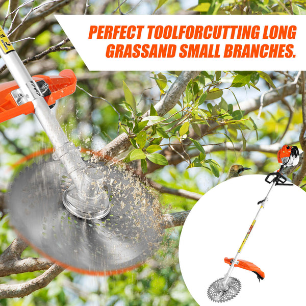 CONENTOOL 52CC 2-Cycle Gas Weed Eater, Multifunctional 5 in 1 Gas Weed Wacker, Upgraded 2.2KW/11000rpm Strong Power Brush Cutter