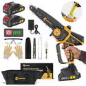CONENTOOL 2500mAh Mini Chainsaw Brushless8 Inch & 6 Inch With Security Lock
