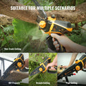 CONENTOOL 2500mAh Mini Chainsaw Brushless8 Inch & 6 Inch With Security Lock