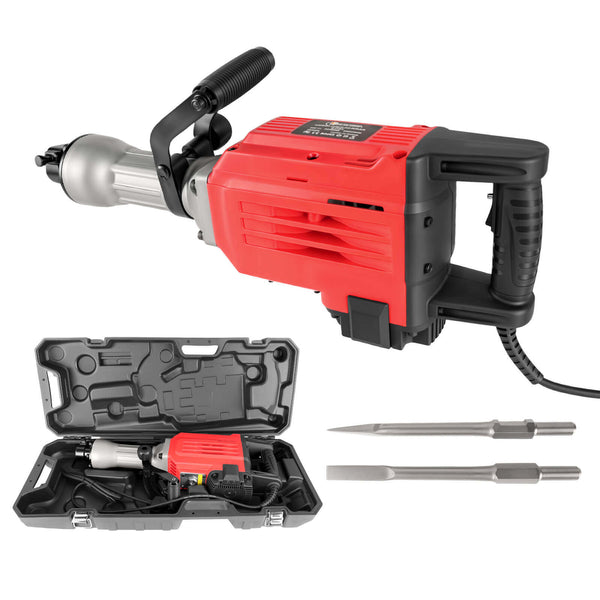 CONENTOOL 3600W Electic SDS Hammer Drill, Concrete Tile Breaker Demolition Heavy Duty, 65J 360 ° Rotary Jack Hammers with 2 Chisel Bits