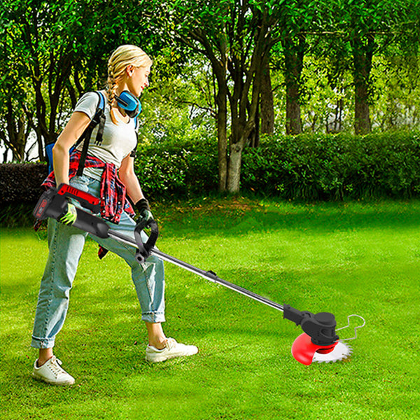CONENTOOL 24V/600 W Battery Grass Trimmer, With 4 Types of Cutting Blades, 8500 Rpm/Min Brush Cutter