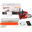 Conentool 2.5kW 2-Stroke 62CC Engine Petrol Chainsaw, With 22-inch Metal Chainsaw Blade And 550ml Large Capacity Fuel Tank