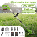 CONENTOOL 24V/600 W Battery Grass Trimmer, With 4 Types of Cutting Blades, 6000 Rpm/Min Brush Cutter