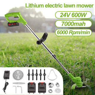 CONENTOOL 24V/600 W Battery Grass Trimmer, With 4 Types of Cutting Blades, 6000 Rpm/Min Brush Cutter