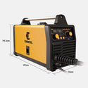 CONENTOOL 220V/200A High Output Portable Welder supports gas MIG, Gasless MIG, MMA, And TIG
