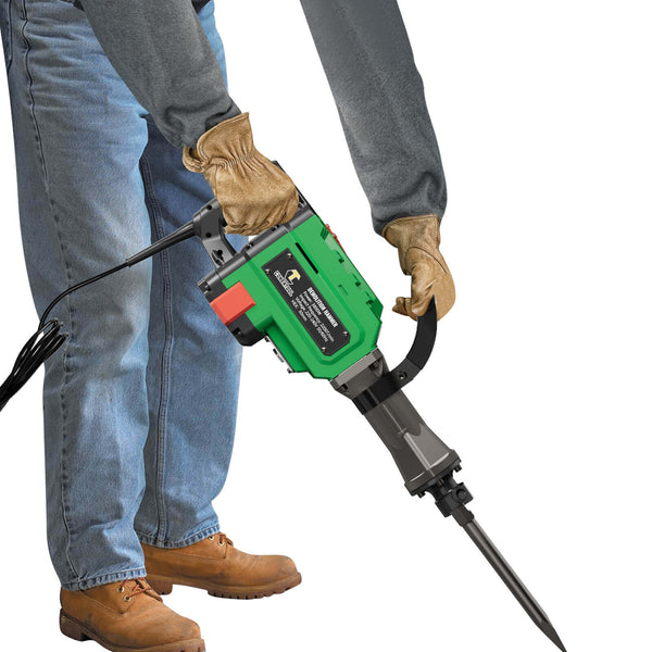 CONENTOOL 3800W Electic SDS Hammer Drill, Concrete Tile Breaker Demolition Heavy Duty, 55J 360 ° Rotary Jack Hammers with 2 Chisel Bits