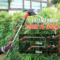 CONENTOOL 2 In 1 In-cordless hedge Trimmer, 12V Rod Hedge Shears With Battery And Charger, 2000mAh Electric Hedge Trimmer