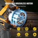 CONENTOOL 2500mAh Mini Chainsaw Brushless8 Inch & 6 Inch With Security Lock