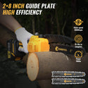 CONENTOOL Mini Chainsaw Cordless 8 Inch, Electric Chainsaw Brushless with 2 Batteries 4.0Ah