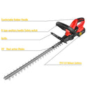 CONENTOOL 22 Inch Cordless Hedge Trimmer, 4000 mAh/850 W Electric Hedge Trimmer, Trimming Size 15 mm