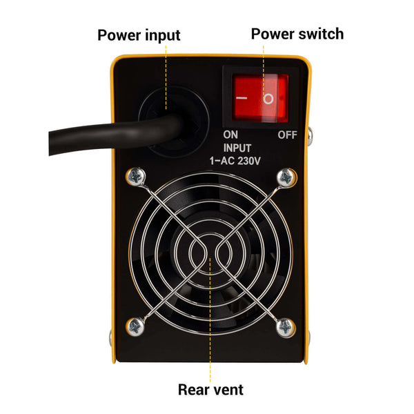 CONENTOOL 220V 160A High Output Portable Welder With Hot Start - Easy Operation