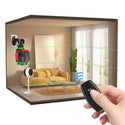 CONENTOOL Cross Line Laser, 4 x 360° Green Self-Levelling Laser Spirit Level, Self-Levelling Line Laser, Remote Control, 2 x 3600 mAh Battery
