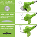 CONENTOOL 24V/600 W Battery Grass Trimmer, With 4 Types of Cutting Blades, 6000 Rpm/Min Brush Cutter