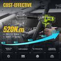 Conentool 520Nm Brushless Impact Wrench High Torque, 2 Power Battery Impact Gun w/ 6.0Ah Battery, Fast Charger, Variable Speeds