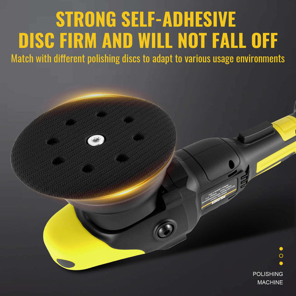 CONENTOOL 900W Buffer Polisher & Polisher Waxer, 3 Variable Speed 2000-6000 RPM, 15° eccentricity