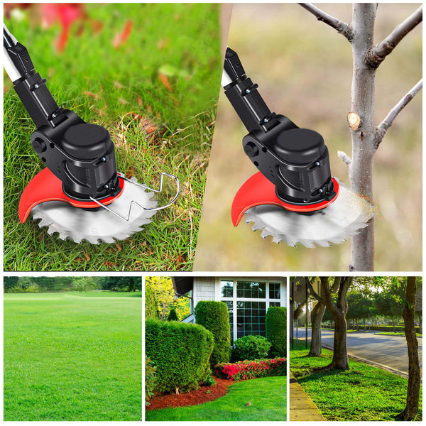 CONENTOOL 24V/600 W Battery Grass Trimmer, With 4 Types of Cutting Blades, 8500 Rpm/Min Brush Cutter
