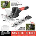 CONENTOOL 2 In 1 In-cordless hedge Trimmer, 12V Rod Hedge Shears With Battery And Charger, 2000mAh Electric Hedge Trimmer