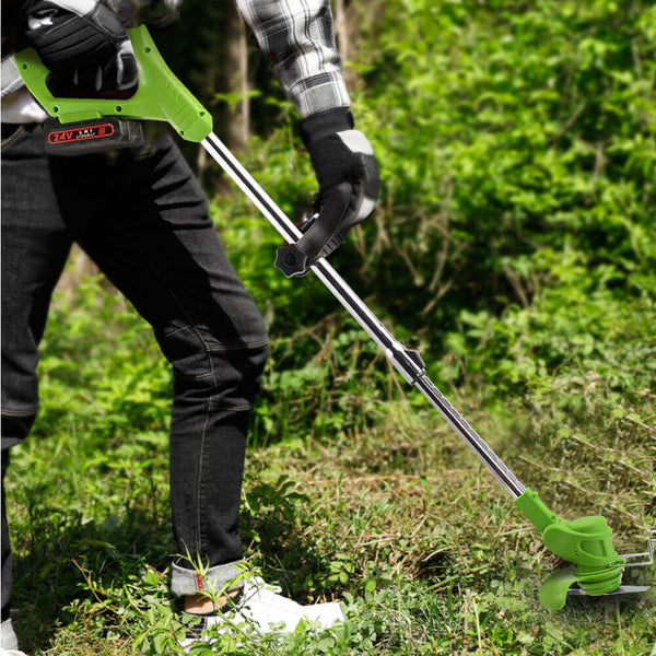 CONENTOOL 24V/600 W Battery Grass Trimmer, With 4 Types of Cutting Blades, 6000 Rpm/Min Brush Cutter