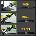 CONENTOOL Reciprocating Saw, 0-3000 RPM Cordless Electric Reciprocating Saw, 15mm Cutting Width, Tool-Free Blade Change