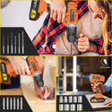 Conentool 21V Drill Driver Set, Electric Screwdriver with 2X 2000mAh Batteries, 45 N.m Max Combi Drill, 25+1 Torque Power Drills