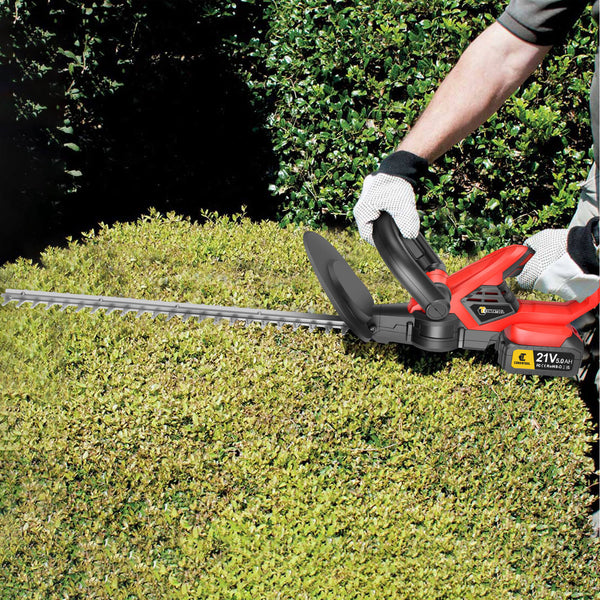 CONENTOOL 22 Inch Cordless Hedge Trimmer, 4000 mAh/850 W Electric Hedge Trimmer, Trimming Size 15 mm