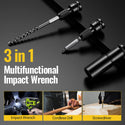 Conentool 520Nm Brushless Impact Wrench High Torque, 2 Power Battery Impact Gun w/ 6.0Ah Battery, Fast Charger, Variable Speeds