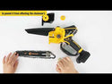 CONENTOOL 2500mAh Mini Chainsaw Brushless8 Inch & 6 Inch With Security Lock