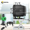 360° Horizontal & Vertical Line Cross Self Leveling Laser Level Rotatable 360 Degree For Building /Picture Hanging With Tripod / 2 Batteries / Carrying Pouch