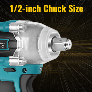 21 V Brushless Cordless Max Impact Wrench Driver, 2 Speed Mode, 5 Outlets, LED Lights 6000 mA | CONENTOOL