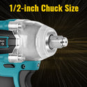 21 V Brushless Cordless Max Impact Wrench Driver, 2 Speed Mode, 5 Outlets, LED Lights 6000 mA | CONENTOOL