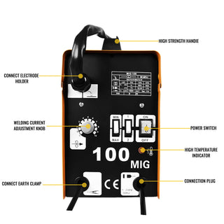 No Gas 230V DIY Home Welder Wire Automatic Feed Welding Machine Portable  | CONENTOOL