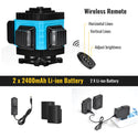 Remote Control Self Adjustable Laser Level 12 Line 3D Blue | CONENTOOL