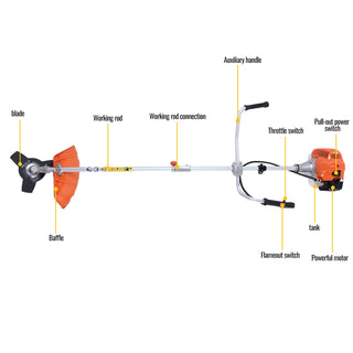 Gas Powered Five-in-one Grass String Trimmers 51.7CC | CONENTOOL