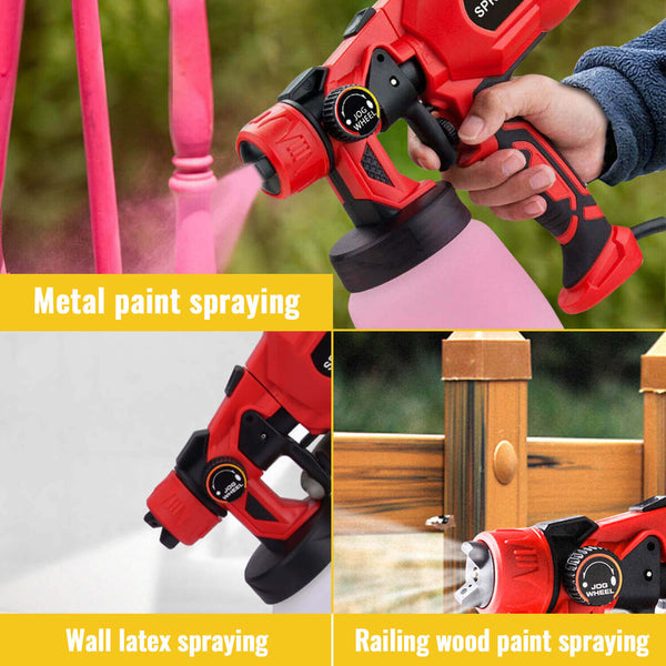 Electric Paint Sprayer Adjustable High Power HVLP Gun 800 ml | CONENTOOL