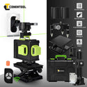 CONENTOOL Multipurpose 360° Self Leveling Cross Line Laser Level, Vertical and Horizontal Line, Rotatable 360 Degree, Carrying Case, TWO Battery