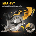 CONENTOOL LJF-03 Handheld Cordless Circular Saw, Equipped With Brushless Motor and Safety Lock 2*4000mAh