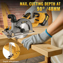 CONENTOOL LJF-03 Handheld Cordless Circular Saw, Equipped With Brushless Motor and Safety Lock 2*4000mAh