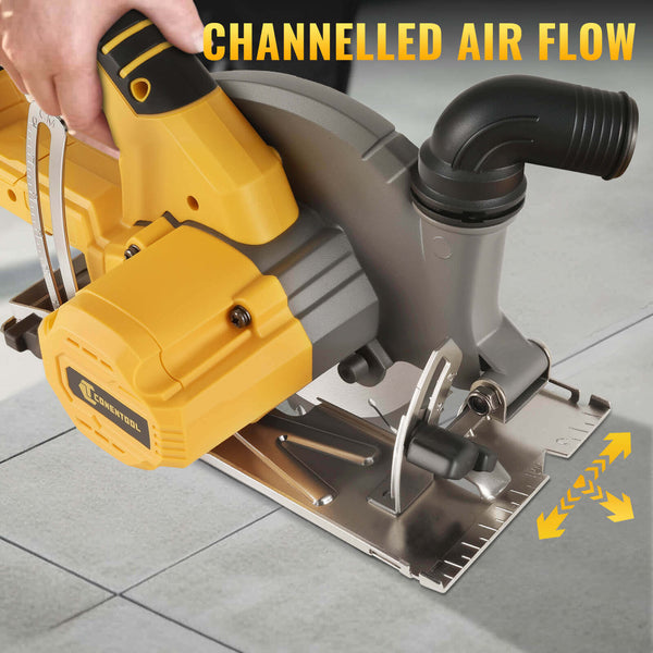 CONENTOOL LJF-03 Handheld Cordless Circular Saw, Equipped With Brushless Motor and Safety Lock 2*4000mAh