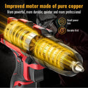 Conentool 12V Drill Driver Set, Electric Screwdriver with 2X 2000mAh Batteries, 35 N.m 34PCS Combi Drill, 25+1 Adjustable Clutch