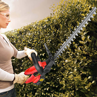 CONENTOOL 22 Inch Cordless Hedge Trimmer, 4000 mAh/850 W Electric Hedge Trimmer, Trimming Size 15 mm