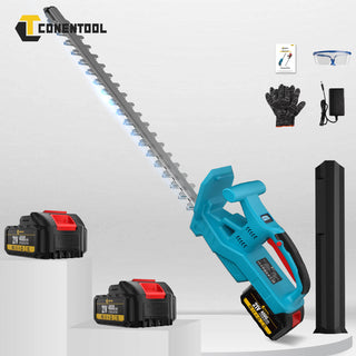 CONENTOOL LLJ002 21V 20-inch Hedge trimmer +2 Rechargeable Battery, 4000mAh, Suitable For Yards