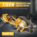 CONENTOOL LJF-03 Handheld Cordless Circular Saw, Equipped With Brushless Motor and Safety Lock 2*4000mAh