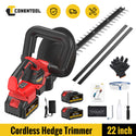 CONENTOOL LLJ003 21V 22-inch Hedge trimmer +2 Rechargeable Battery, 4000mAh, Suitable For Yards