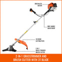 CONENTOOL WS-52-2C 2-IN-1 GRASSTRIMMER AND BRUSH CUTTER WITH 3T BLADE Suitable For Yards & Gardens