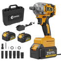 Conentool CTIW-W21V-014 21V Drill Driver Set, 2-in-1 Multifunctional Impact Wrench, With 2X 4000mAh Batteries, 680 N.m 12pcs Wrench Accessories