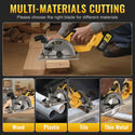 CONENTOOL LJF-03 Handheld Cordless Circular Saw, Equipped With Brushless Motor and Safety Lock 2*4000mAh