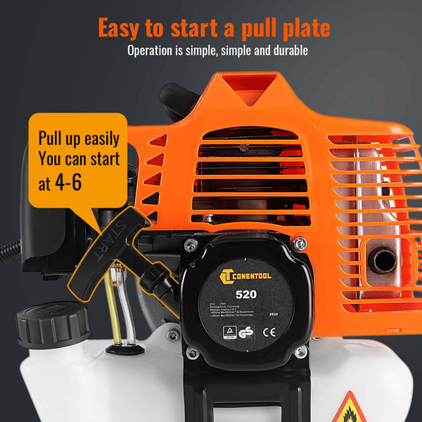 CONENTOOL WS-52-2C 2-IN-1 GRASSTRIMMER AND BRUSH CUTTER WITH 3T BLADE Suitable For Yards & Gardens